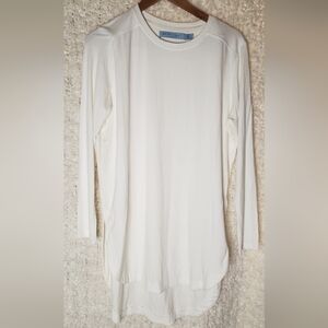 Ayrtight halo crew neck tunic long sleeve ivory cream colour medium canadian